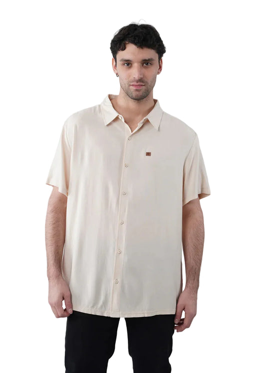 Camisa Hombre Viscosa - Crema KAYA UNITE