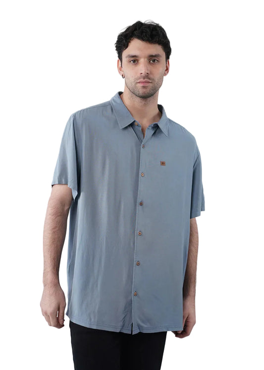 Camisa Hombre Viscosa - Denim KAYA UNITE