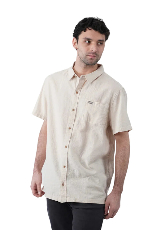 Camisa Hombre Lino - Sand KAYA UNITE