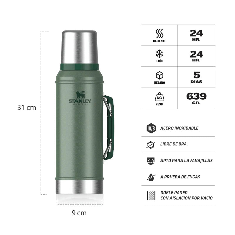 Termo Stanley Classic Negro | 950 ml STANLEY
