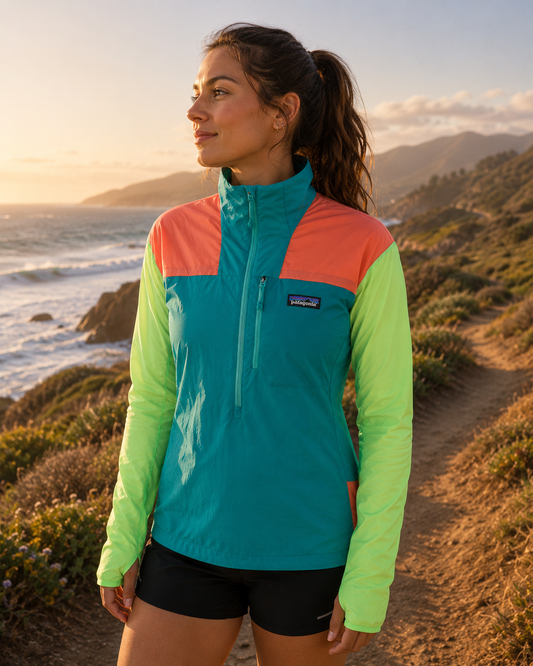 Cortaviento Mujer Houdini® Stash 1/2-Zip Pullover Patagonia