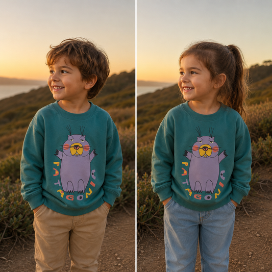 Polerón Bebé Baby Crew Sweatshirt Castor Patagonia