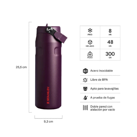 Botella Térmica Stanley Flip Straw Aerolight Plum | 710 ml STANLEY