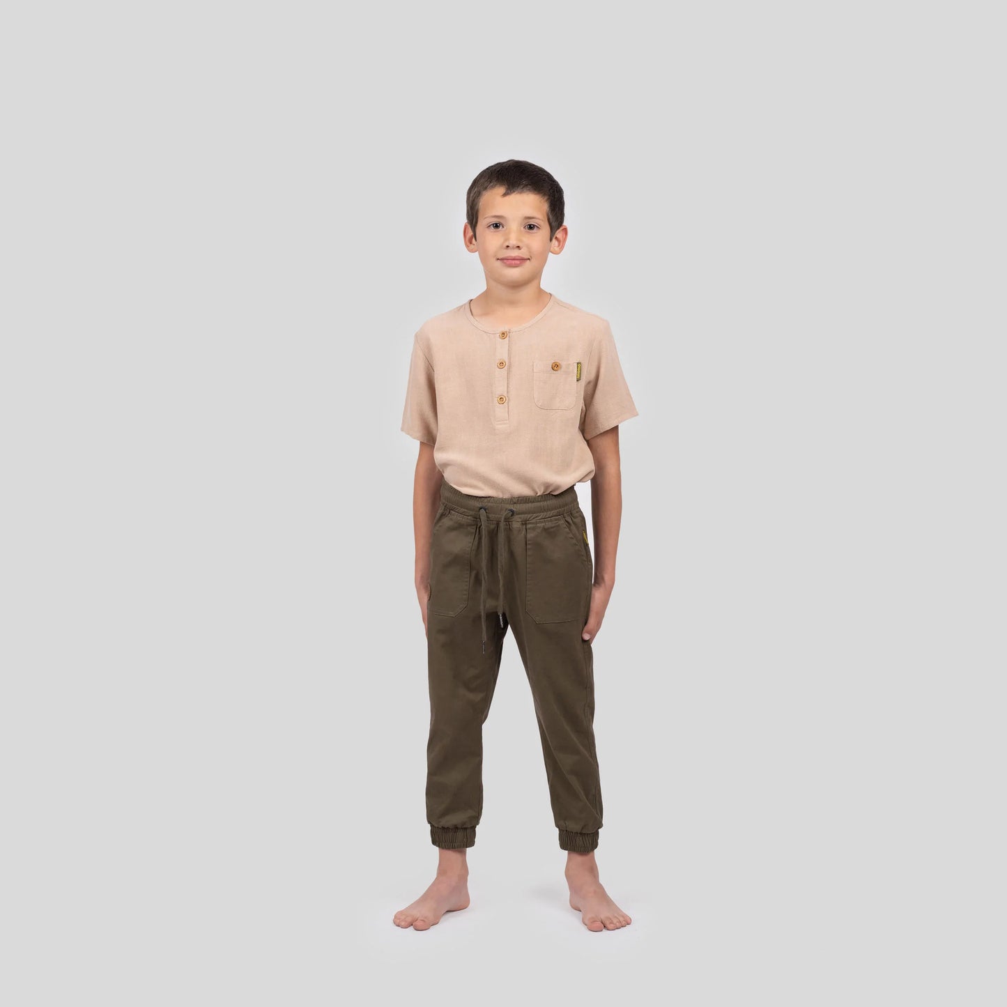Pantalon Joggy Niño Stone Green gnomo