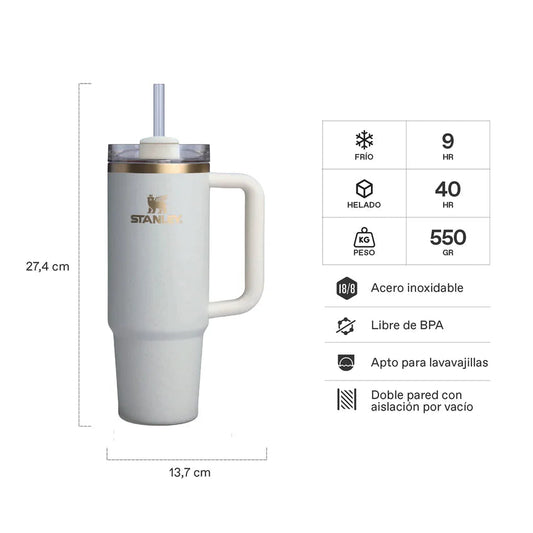 Quencher H2.0 Adventure Cream Moon| 887 ml STANLEY