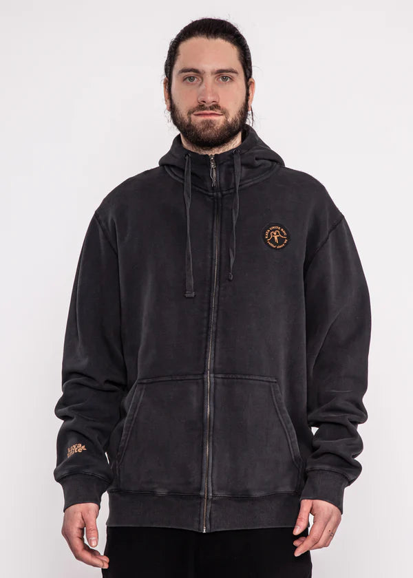 Full Zip Logo Navy Ocre Kaya Unite