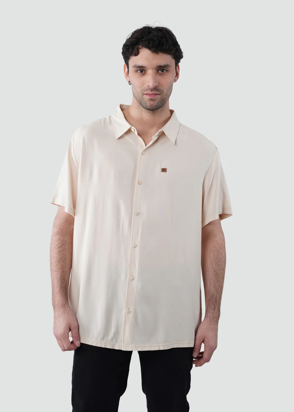 Camisa Hombre Viscosa - Crema KAYA UNITE