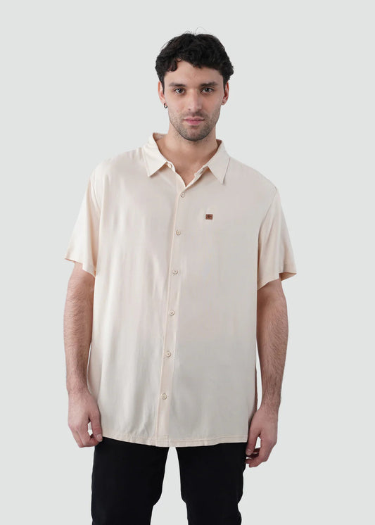 Camisa Hombre Viscosa - Crema KAYA UNITE
