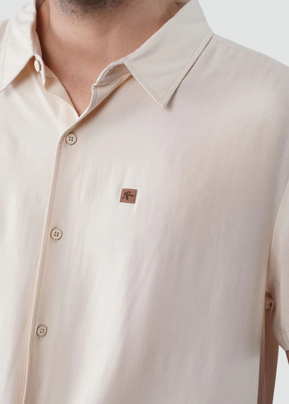 Camisa Hombre Viscosa - Crema KAYA UNITE