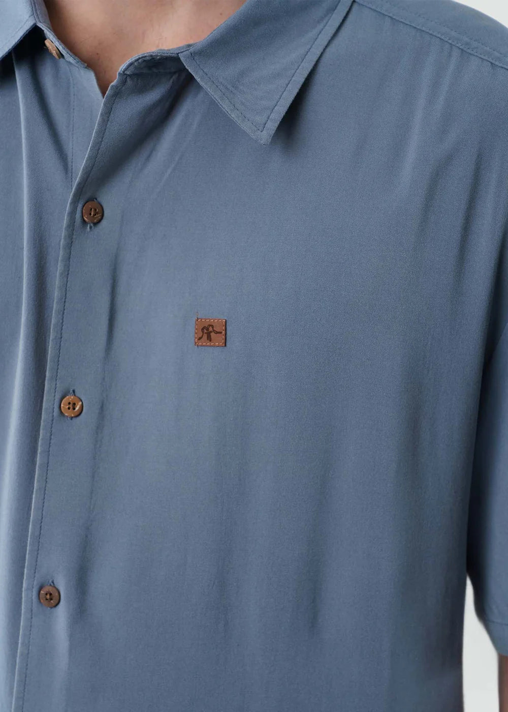 Camisa Hombre Viscosa - Denim KAYA UNITE