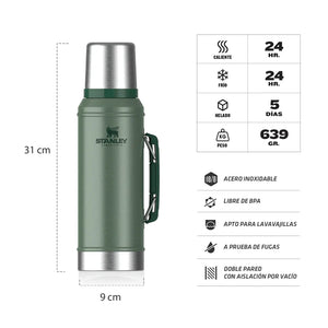 TERMO STANLEY CLASSIC VERDE | 950 ML STANLEY