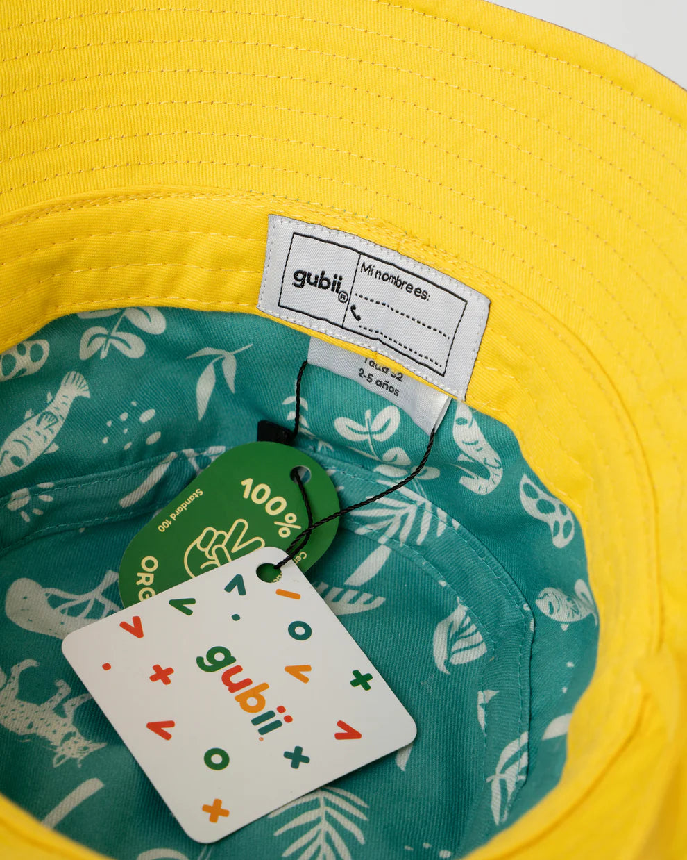 Gorro Pescador Estampado - Verde claro Café GUBII