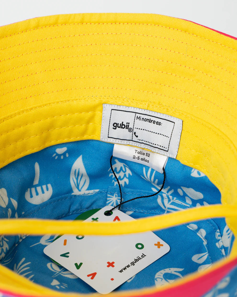 Gorro Pescador Estampado - Celeste Coral GUBII