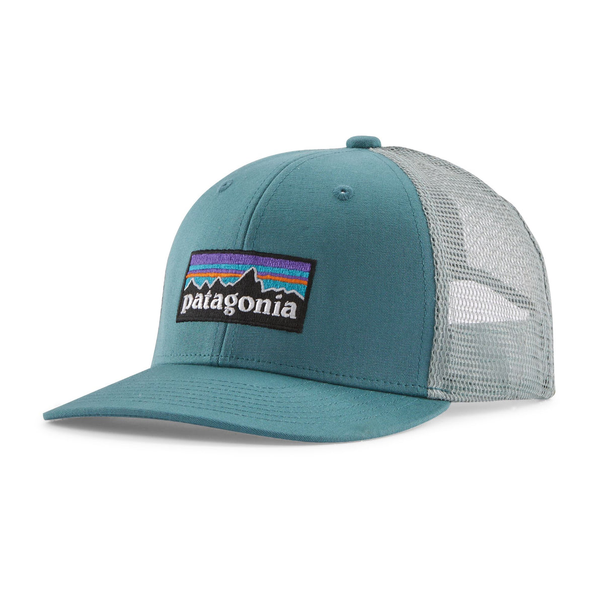 Gorro Niño Trucker Hat Little Fish Patagonia azul