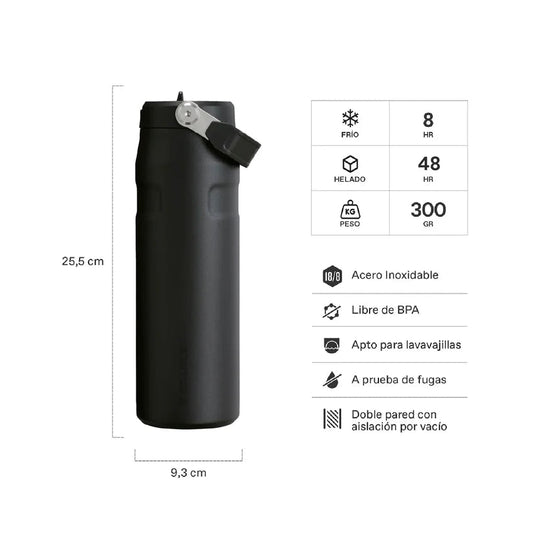 Botella Térmica Stanley Flip Straw Aerolight Black 2.0 | 710 ml STANLEY