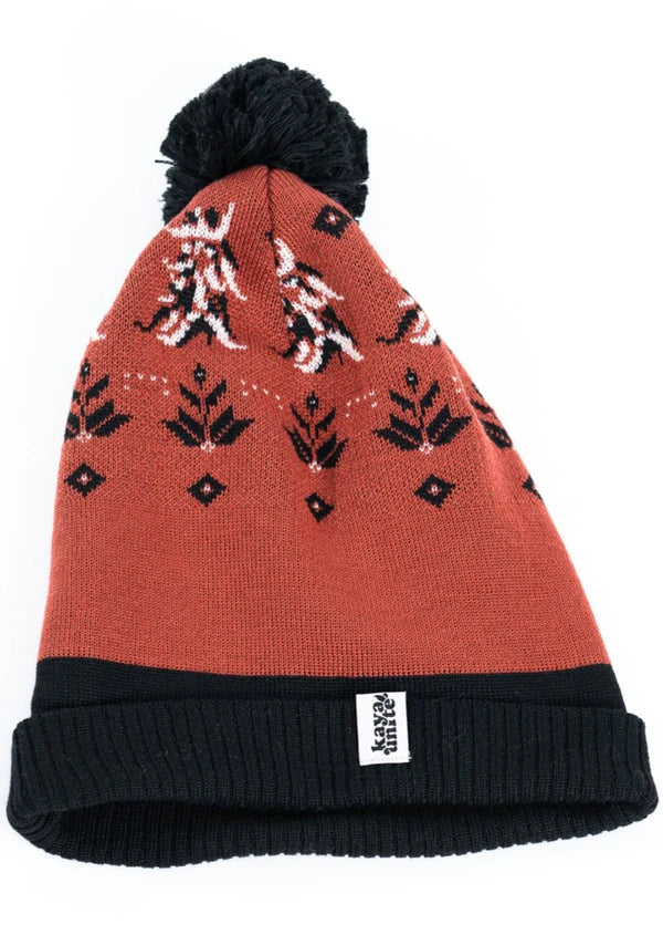 Gorro Beanie White Pompon Snow 03 Bordo Kaya Unite Kaya Unite